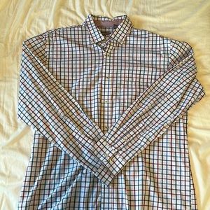 Van Heusen Classic Fit Button-Up Long-Sleeve Dress Shirt - Size Large 16-16 1/2